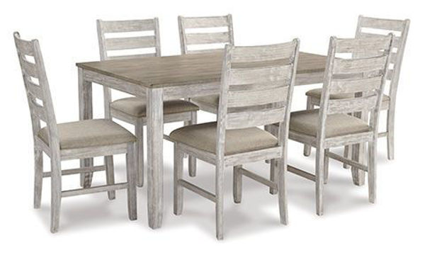 Picture of Skempton - White Table with 6 Chairs