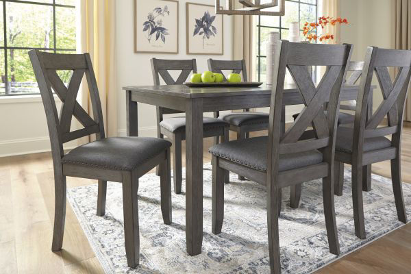 Picture of Caitbrook - Gray 7-Piece Dining Set