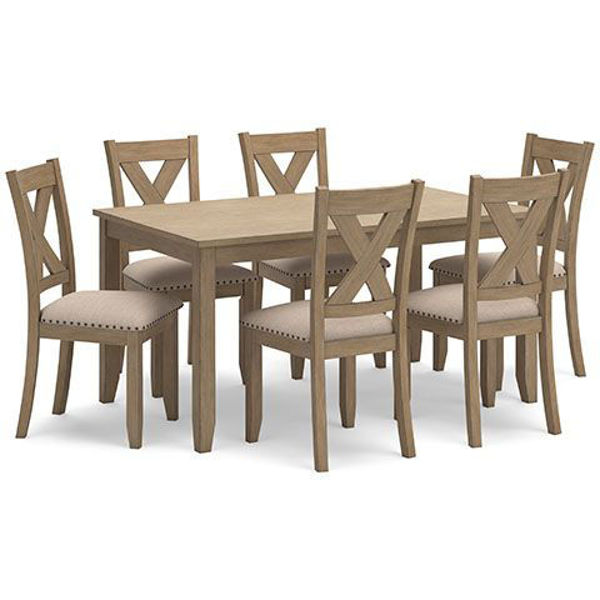 Picture of SANBRIAR BRN TABLE & 6 CHAIRS