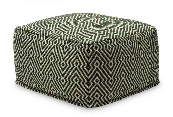 Picture of Abacy - Green & Ivory Pouf