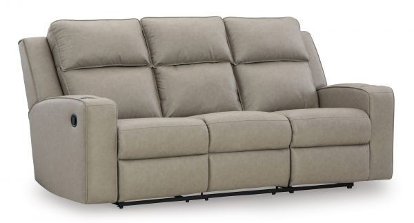 Picture of Lavehorne - Pebble Reclining Sofa with Drop-Down Table