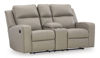 Picture of Lavehorne - Pebble Reclining Loveseat with Console