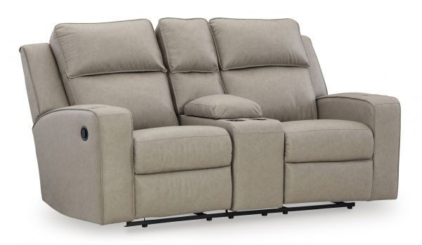 Picture of Lavehorne - Pebble Reclining Loveseat with Console