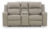Picture of Lavehorne - Pebble Reclining Loveseat with Console