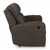 Picture of Lavehorne - Umber Reclining Sofa with Drop-Down Table