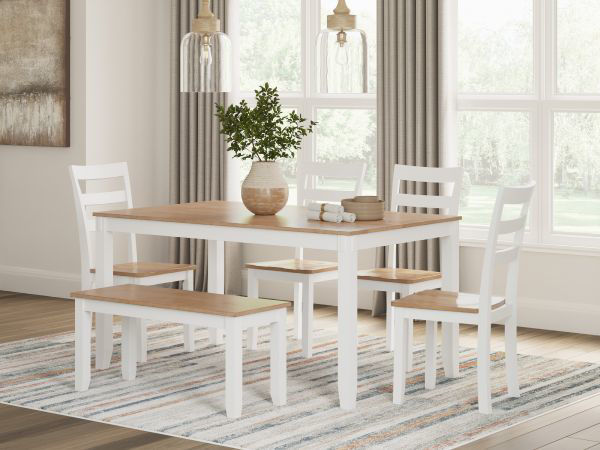 Picture of GESTHAVEN WHITE 6PC DINING SET