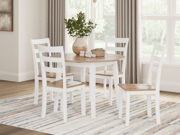 Picture of GESTHAVEN WHT TABLE & 4 CHAIRS