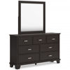 Picture of COVETOWN BROWN DRESSER/MIRROR