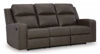 Picture of Lavehorne - Umber Reclining Sofa with Drop-Down Table