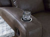 Picture of Lavehorne - Umber Reclining Sofa with Drop-Down Table